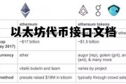 以太坊代币接口文档 以太坊代币是什么意思