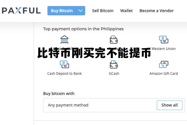 比特币刚买完不能提币 比特币不可以提现了是什么原因