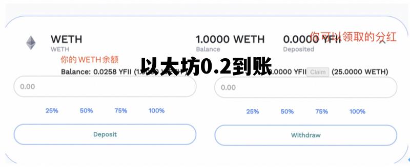 以太坊0.2到账 以太坊转账手续费多少